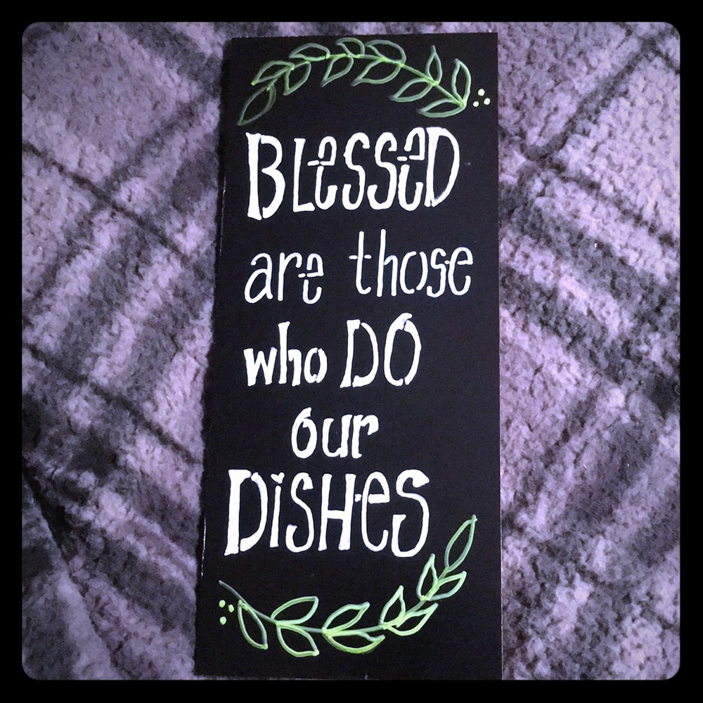NEW Gift Ready Hand Painted Wood Sign w/ white or wood frame - Custom Made - Picture 5 of 7